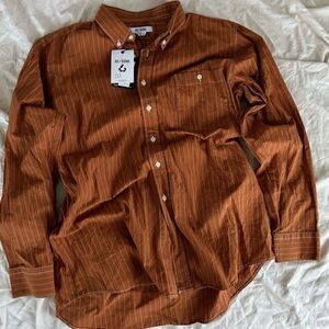 RE/DONE 90s Upcycled Oversized Button Down Shirt-NWT
